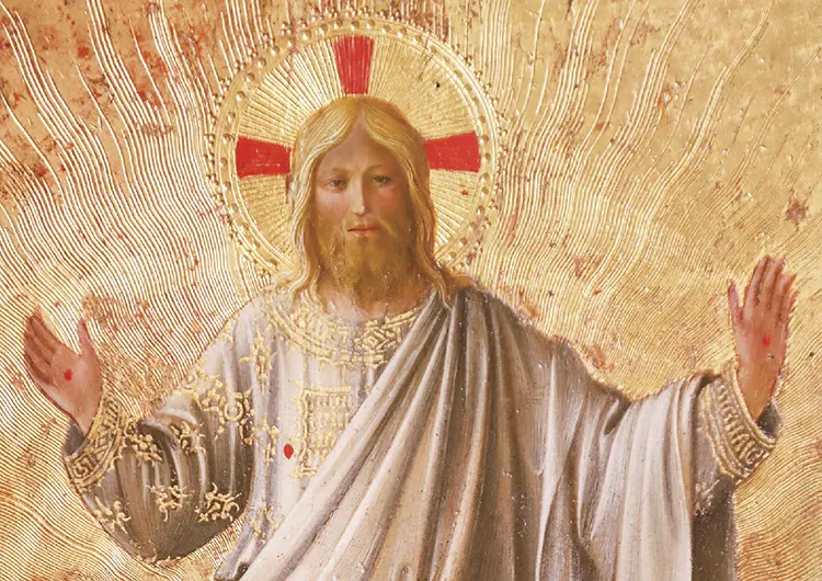 Cristo resucitado de Fra Angelico Galeria Nacional de Arte Antiguo Roma