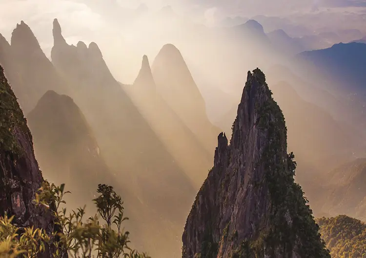 View of the Finger of God on the Orgaos Range Rio de Janeiro