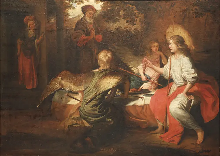 Abraham Entertaining the Three Angels by Barent Fabritius Museum of Fine Arts Arras France