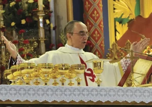 Celebration of the Holy Mass at the Basilica of Our Lady of the Rosary Caieiras Brazil