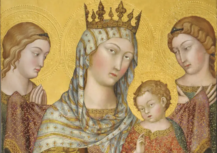 Virgin and Child Jacopo di Mino Basilica of Santa Maria dei Servi Siena Italy