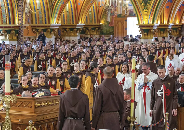 Escena del funeral de Mons. Joao el 1 de noviembre de