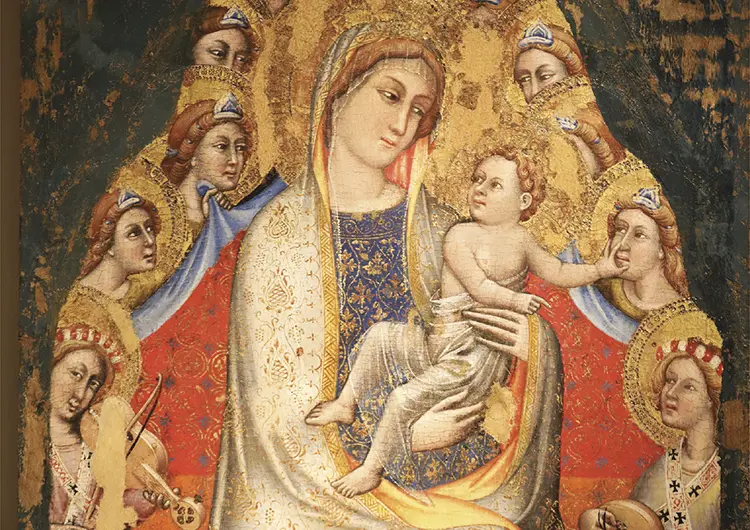 Virgin and Child by Simone di Filippo Benvenuti Galleria Estense Modena Italy