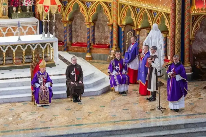 Cardenal Damasceno: “Tengo esperanza de que en un futuro próximo podremos conferir las Órdenes sagradas” a los Heraldos del Evangelio 5 Thanksgiving words after Cardinal Damasceno conferred the ministry of Acolyte to 50 Seminarians of the Heralds of the Gospel.