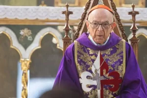 Cardinal Damasceno in the Basilica of Our Lady of the Rosary during a Holy Mass with the Heralds of the Gospel on December 20, 2025