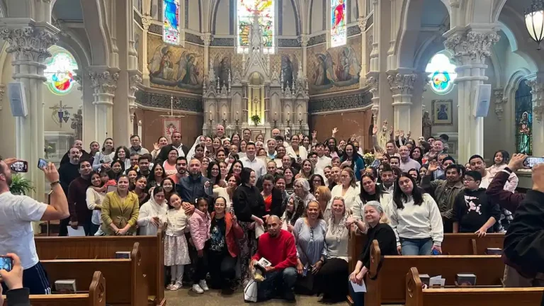 Group Picture after the Holy Mass with Consecration to Our Lady in Hudson, Massachusetts.