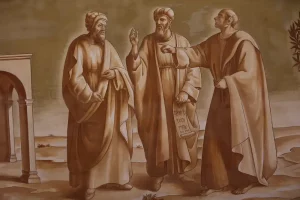 Pharisees discussing amongst themselves