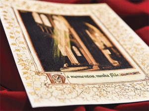 Reproduction of an illumination with the Prayer of Restoration used by Dr. Plinio