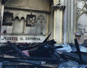 Death to the Nazarene Grafiti- St. Francis of Borja Church