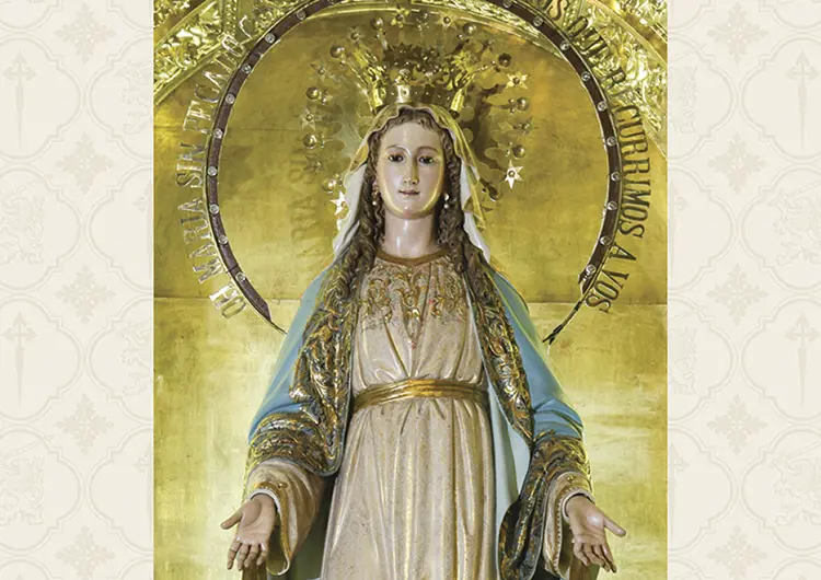 The Mother of Grace is the Queen of History Our Lady of Graces Church of the Jesuits Palencia Spain