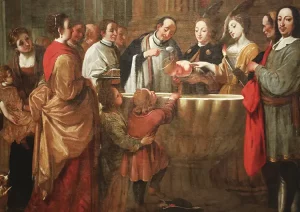 Through the work of Redemption God not only restored our human dignity as His image but He has now made us partakers in His divine nature in an even more wondrous way Baptism of St
