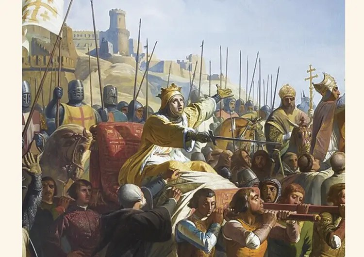 Baldwin IV of Jerusalem in the Battle of Montgisard by Charles Philippe Lariviere Palace of Versailles France