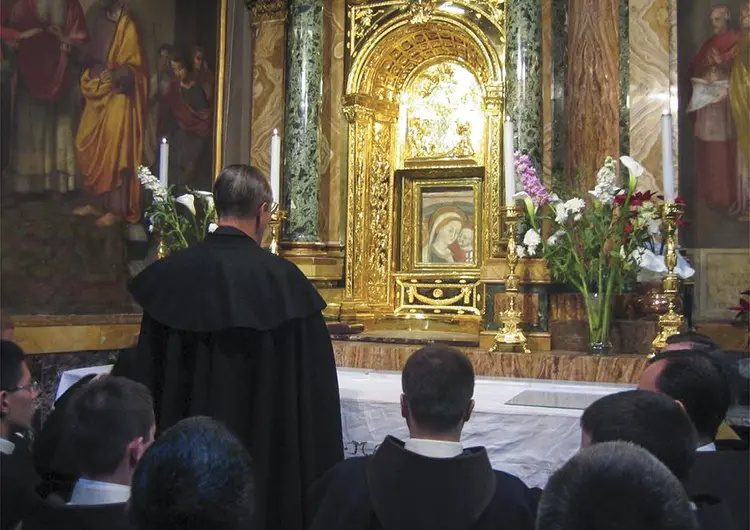 Our Lady of Good Counsel acts in this way through the imponderables of her face she gradually penetrates our soul with a soothing balm Msgr