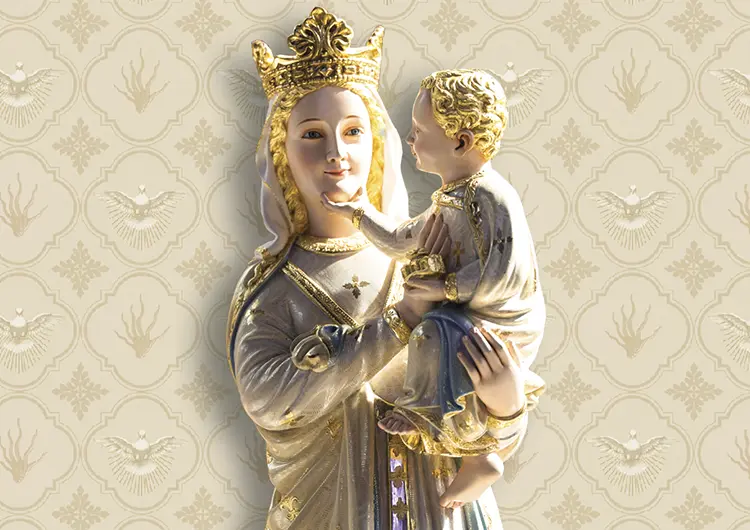 God endowed her with the abundance of all heavenly gifts poured from the treasury of His divinity The White Virgin Private collection