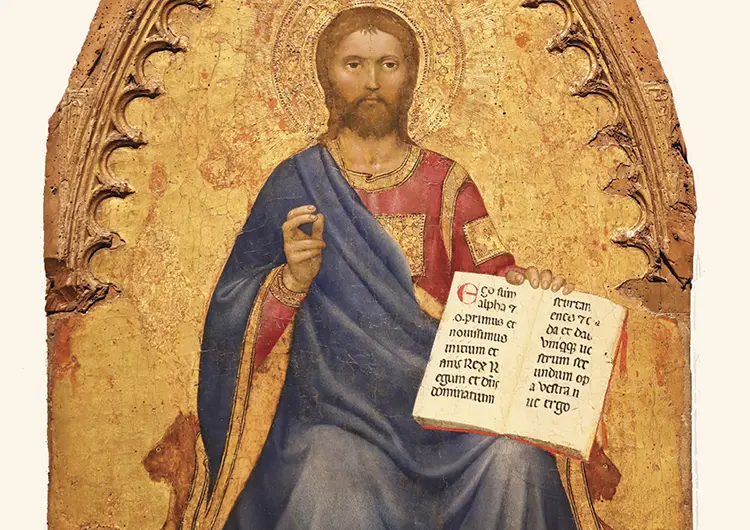 El autor principal de la Sagrada Escritura es Dios mismo cuyos designios son inescrutables Cristo en majestad de Giovanni da Milano Pinacoteca di Brera Milan Italia