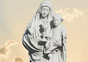 Our Lady of the Most Blessed Sacrament Outdoor statue in Quebec