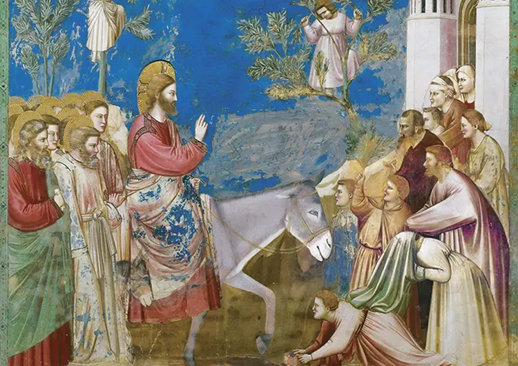 “Entrance of Jesus into Jerusalem”, by Giotto di Bondone