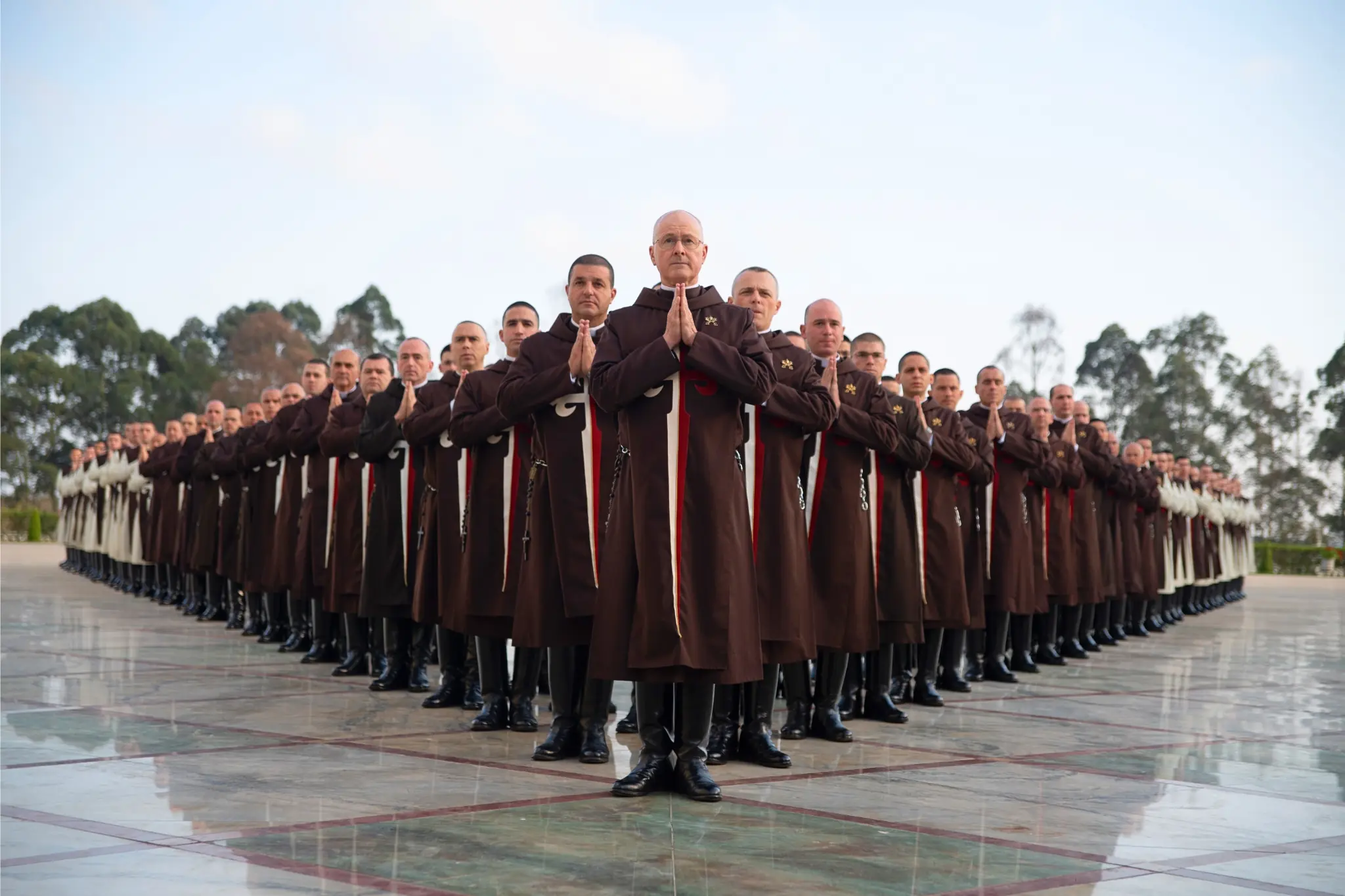 Formation for singing the Creed in the Seminary of the Heralds of the Gospel