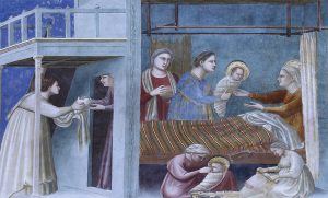 Nascimento da Virgem, por Giotto di Bondone Capella degli Scrovegni, Pádua (Itália) Foto: Gustavo Kralj