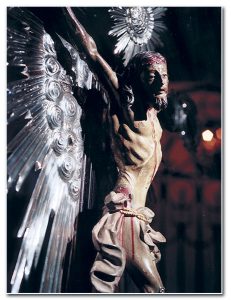 Crucifixo do séc. XVIII, venerado na Casa mãe dos Arautos do Evangelho Foto: Timothy Ring