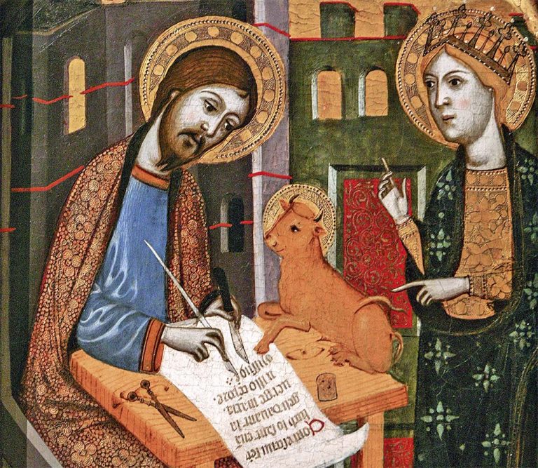 "São Lucas escreve seu Evangelho sob o olhar de Nossa Senhora" Museu São Pio V, Valência (Espanha) Foto: Sergio Hollmann