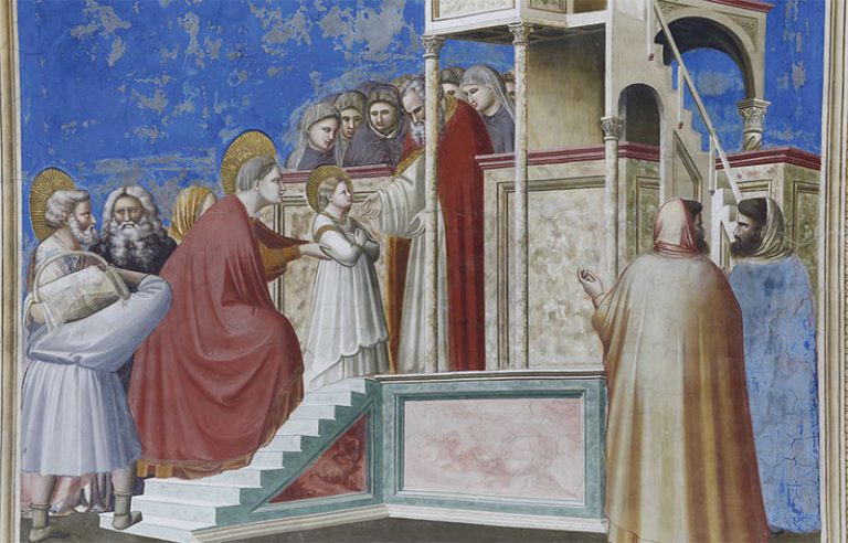 Apresentação de Maria no Templo, por Giotto di Bondone Cappella degli Scrovegni, Pádua (Itália) Foto: Gustavo Kralj