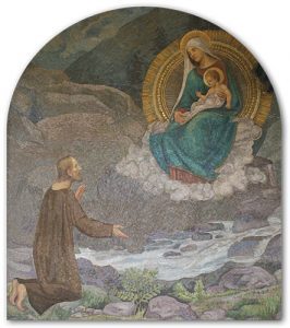 São Nicolau de Flüe em uma visão Igreja de São Teodoro, Sachseln (Suíça) Foto: Own work (CC by sa 3.0)