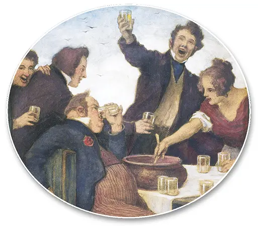 “Gathering at the punch bowl”, by Ludwig von Zumbusch