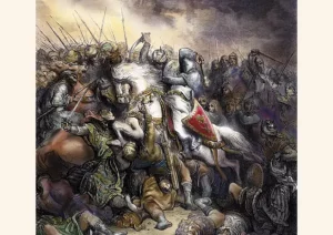 Richard the Lionheart in battle