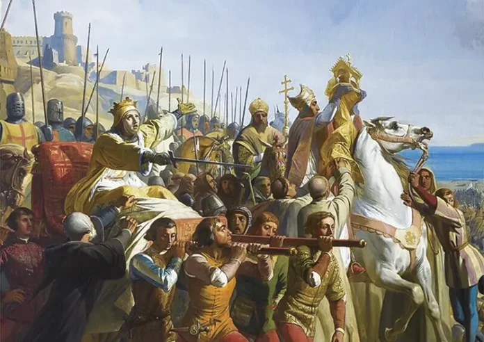 Battle of Montgisard, in which Baldwin IV adoration and courage consoled Our Lord.