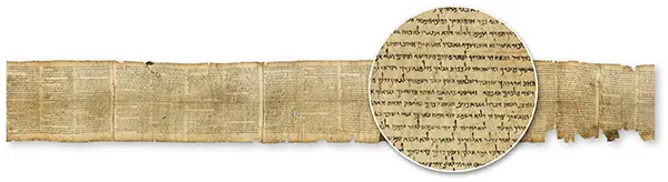 The Book of Isaiah in one of the Hebrew manuscripts found near the Dead Sea