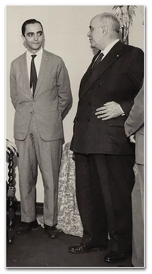 Dr. Plinio with Msgr. João in the mid-1960s