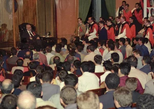 Dr. Plinio during a conference on February 12, 1994