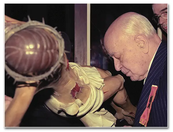 Dr Plinio during a Good Friday ceremony in 1992