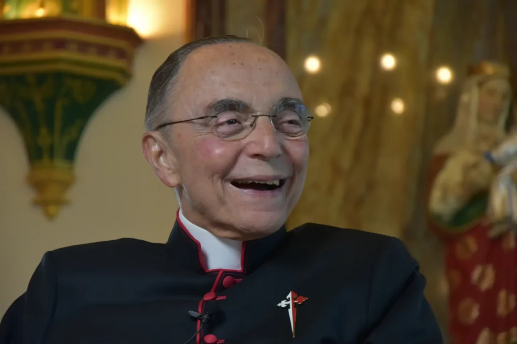 Founder of the Heralds during a conference